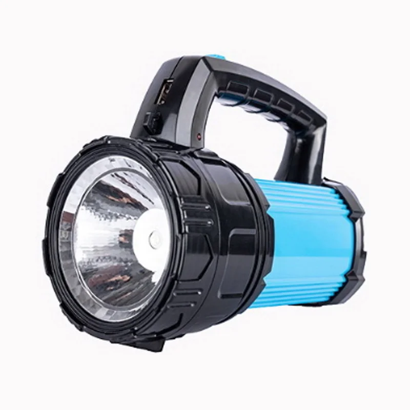1 sztuk akumulator lampa ręczna Camping latarnia reflektor latarka LED pracy lekka latarka na piesze wycieczki polowanie Camping Dropship