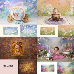 Rose flower backdorp for photography floral oil painting newborn kids portrait  photo background studio sunflower