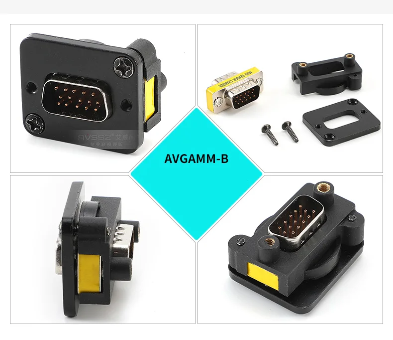 10 шт., разъем типа D DB15 штекер-гнездо