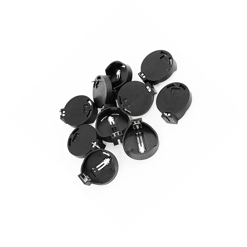 10PCS/LOT CR2025 CR2032 3V Currency Button Coin Cell Battery Socket Holder Case Wholesale Black New Original Good Quality