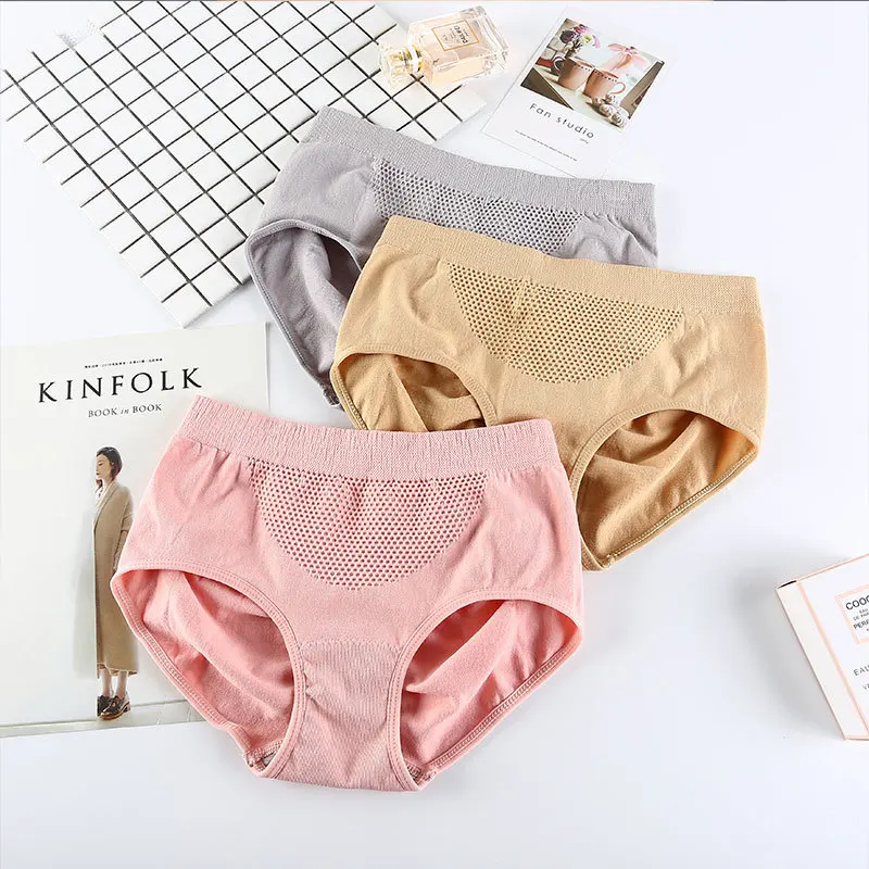 Women Cotton underwear Sexy Panties Seamless Underpants For Female Pure Cotton Soft Briefs Mid Waist Briefs Lingerie For Women