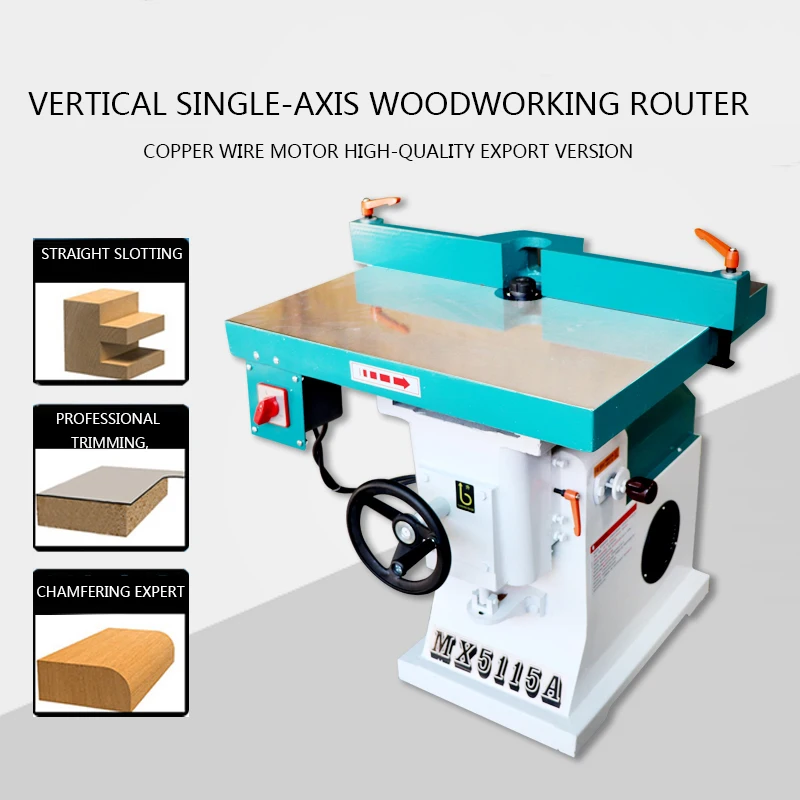 Vertical Acrylic Trimming Machine Single Axis Router 380/220V Woodworking Chamfer Milling Machine Electric Planer