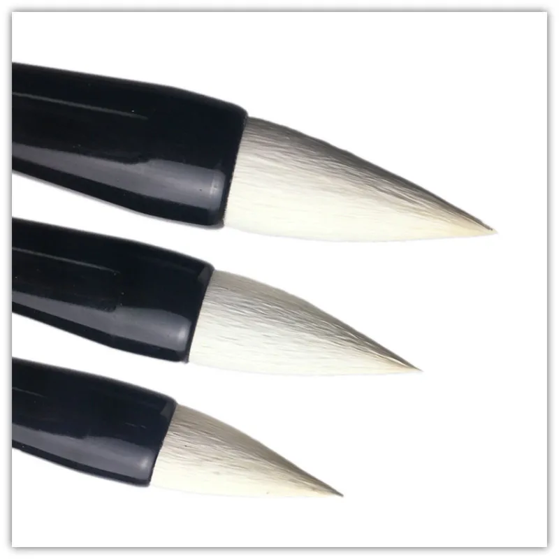 Soft Woolen Hair Chinese Calligraphy Brushes Pen Long Woolen Writing Brush Clerical Script Grass Style Hopper-shaped Paint Brush