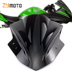 Windshield Screen For KAWASAKI Ninja 300 EX300 EX300R EX 300R Deflector Bubble Double Windscreen 2013 2014 2015 2016 2017