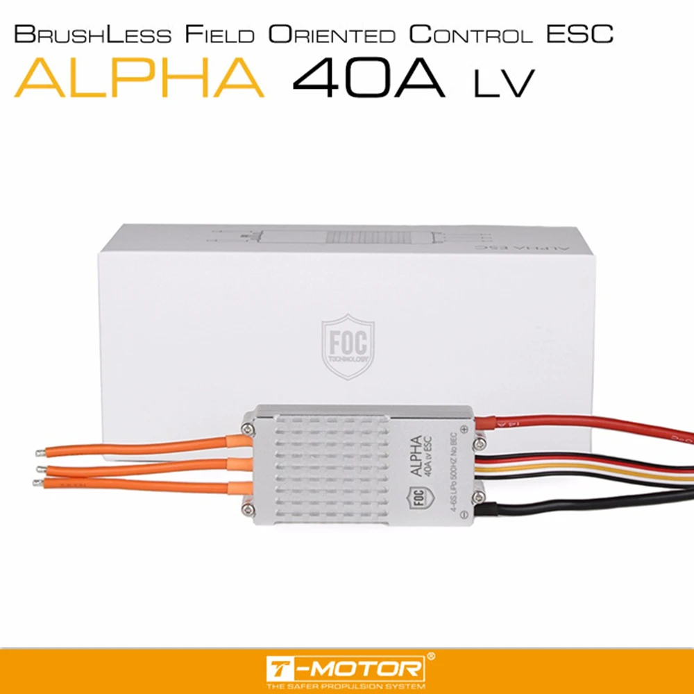 

T-motor ALPHA 40A Low Voltage FOC ESC Electronic Speed Controller For Brushless Motor Multicopter RC Drone MN501S MN601S