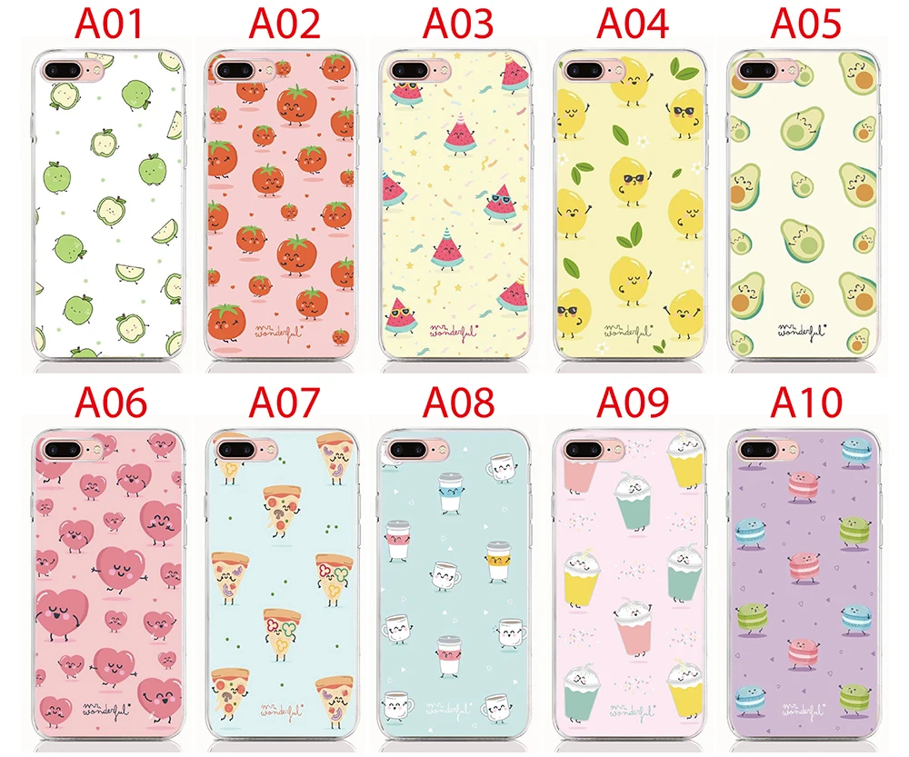 Silicone Phone Case For Lenovo A6 Note A5 P70 A2010 A1010 P1M A536 A319 Soft Cute Fruit Transparent Case Cover