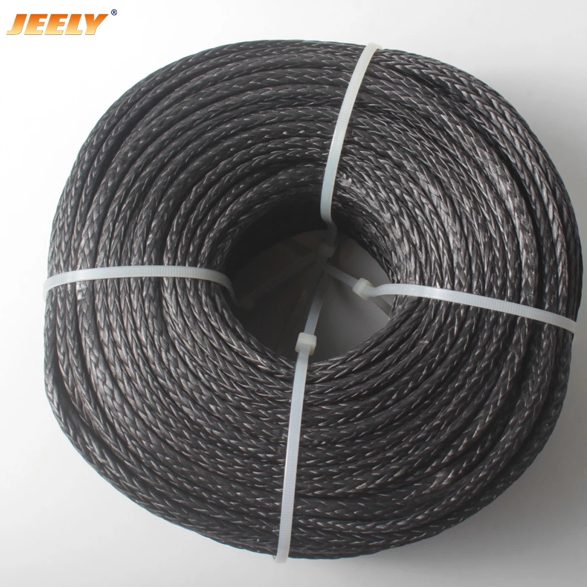 JEELY-Cordas de reboque trançada oca, guincho veleiro, 4mm, 32 pol, 10m, 12 fios