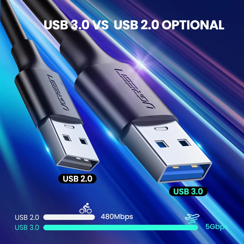 UGREEN USB Type C Cáp Dành Cho Samsung Galaxy Samsung Galaxy S9 Note 8 9 USB 3.0 Loại C 3A Sạc Nhanh cáp Dữ Liệu Cho Huawei P20 Pro USB Cáp