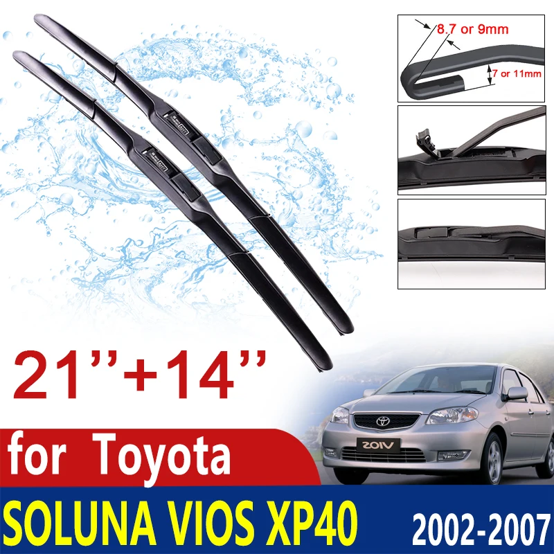 

Щетка стеклоочистителя для Toyota Soluna Vios XP40 Limo 2002 ~ 2007 2003 2004 2005 2006 стеклоочистители лобового стекла автомобильные аксессуары