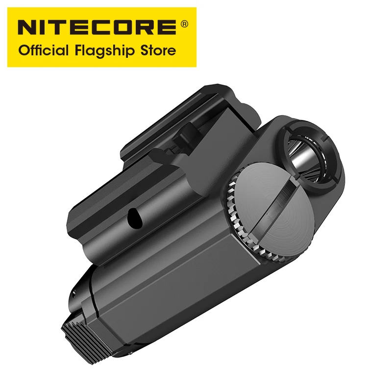 Nitecore-Lámpara táctica NPL20 de 460 lúmenes, Montaje compacto en Riel, linterna LED del ejército, foco táctico impermeable, batería CR123A