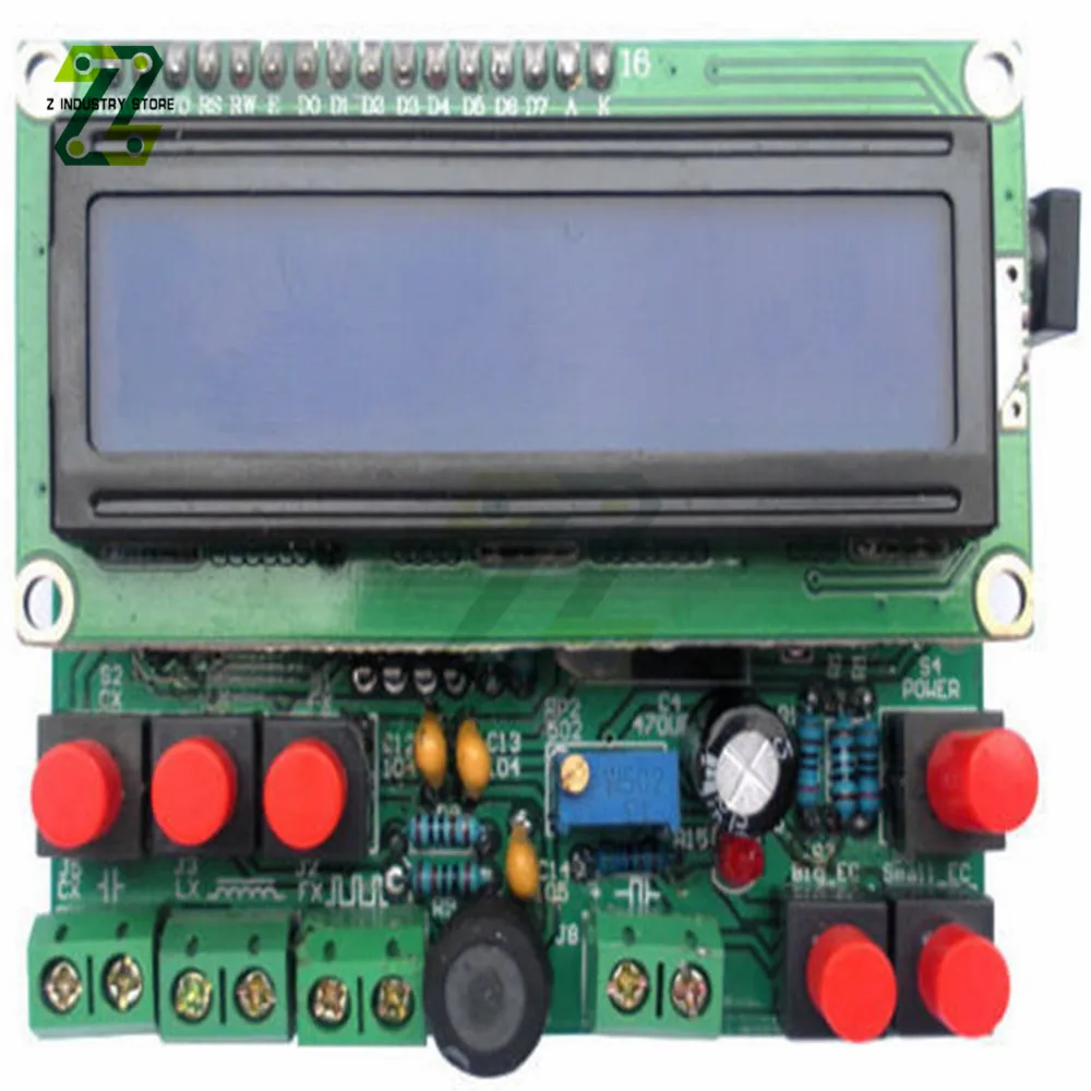 Miernik indukcyjności pojemności częstotliwości LCD cyfrowy Secohmmeter CF induktor kondensator Tester miernik częstotliwości DIY Kit