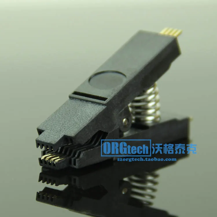 Wide-narrow Body Universal SOP8 to DIP8 Test Burn Clip Motherboard BIOS Chip 8 Foot Detache-free Programming Fixture