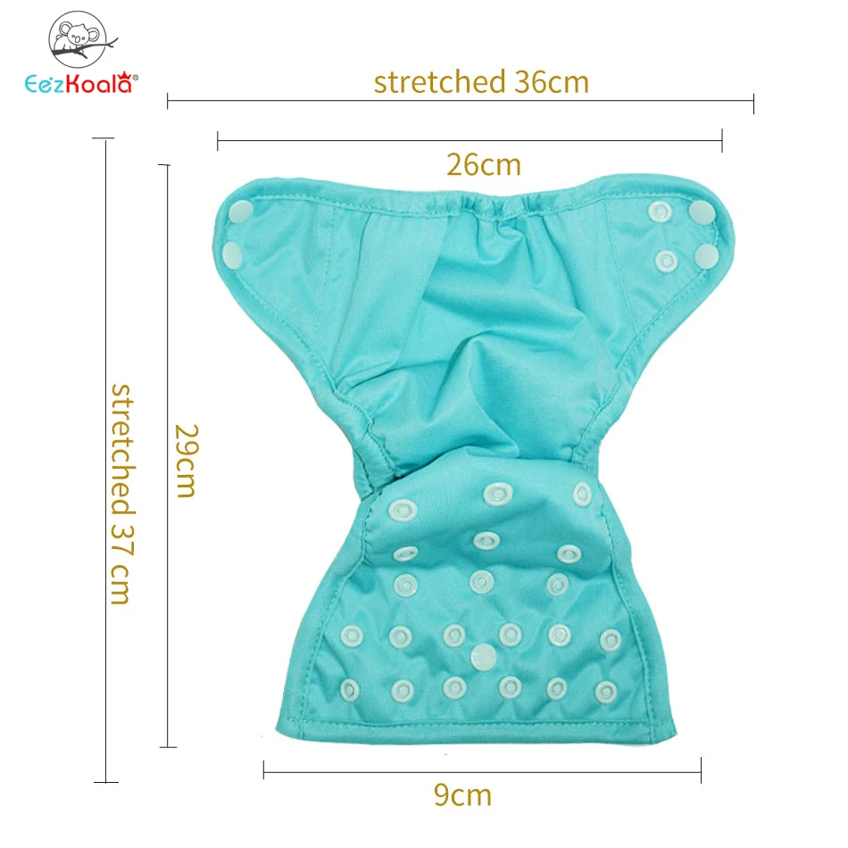 EezKoala 6Pcs/Set  Newborn Cover Baby Cloth Diaper Waterproof Cover Eco-friendly Nappies Reusable Washable Adjustable Pocket