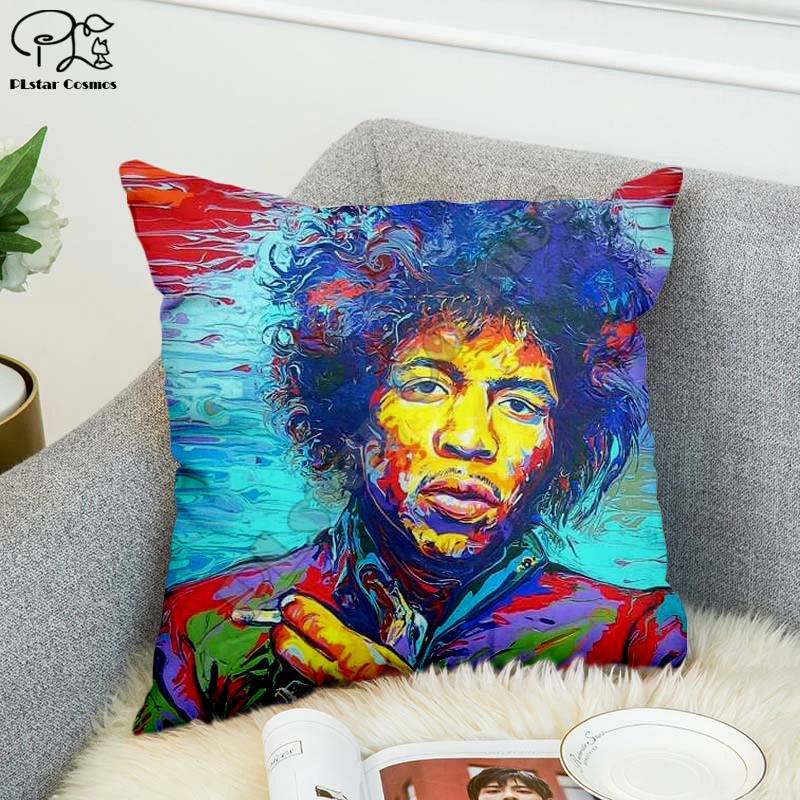 Rock singer Bob Marley/The Hillbilly Cat Hip Hop 3D printed Pillow Case Polyester Decorative Pillowcases Throw Pillow Cover 02