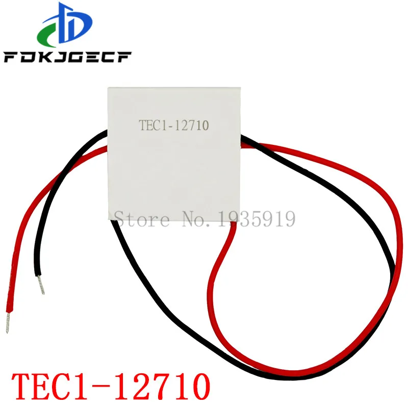 100W TEC1-12710 DC12V 10A TEC Thermoelectric Cooler Peltier 40*40MM TEC1 12710