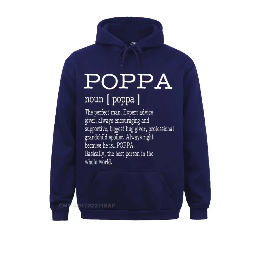 Poppa Definition Grandpa Father's Day Gifts Men Hoodie Outdoor Hoodies Cheap Long Sleeve Men Sweatshirts Kawaii Fall Clothes