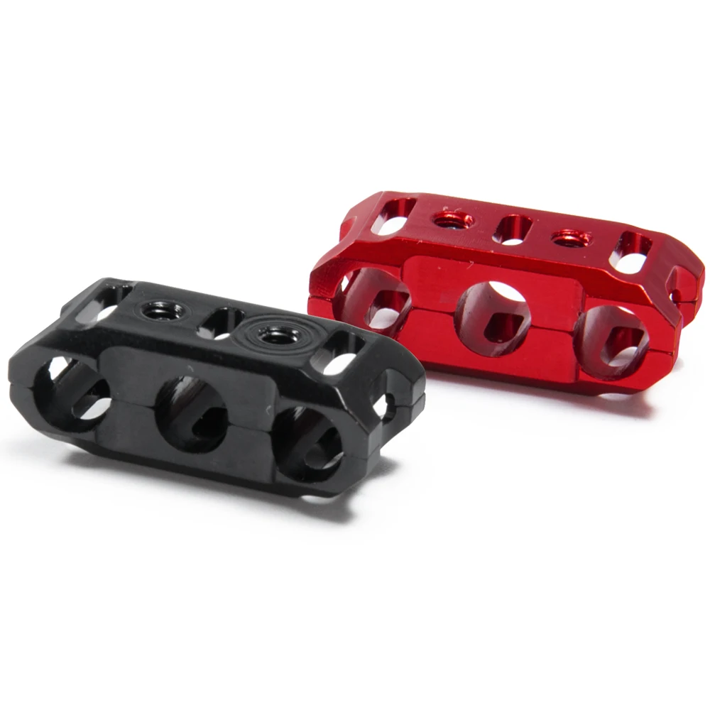 AXSPEED Aluminum Alloy ESC Motor Cable Manager Wire Fixed Clamp Buckle Prevent Tangled Line Clip Tool for RC Climbing Model Car