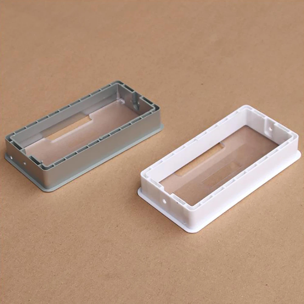 1Pcs Computer Desktop Threading Box 80x160MM For Desk Tabletop Cable Box Line Desk Line Hole Cover Square Plastic Cable Box