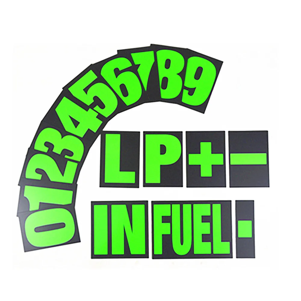 إطار لوح حفرة سباق الدراجات النارية من الألومنيوم ومجموعة أرقام 37 قطعة لرياضة السيارات 3 ألوان