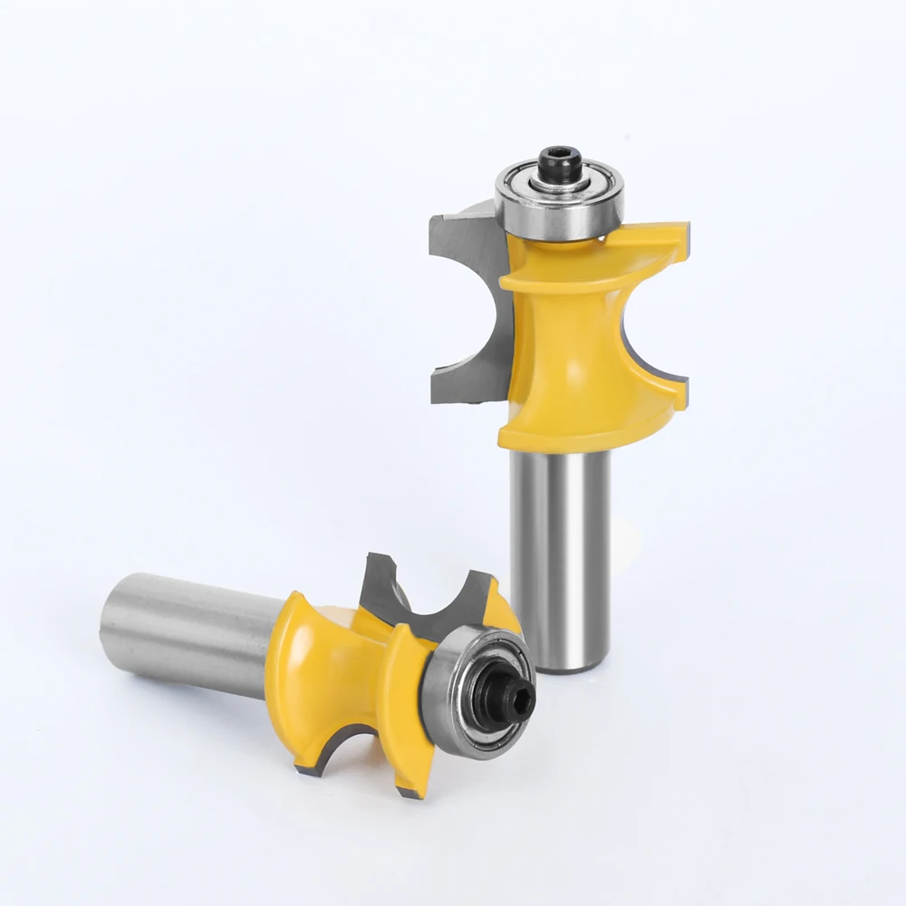 Imagem -05 - Lavie-bullnose Meio Redondo com Rolamento Bits Endmill para Madeira Ferramenta de Madeira Fresa Mc03009 12 mm Shank Pcs