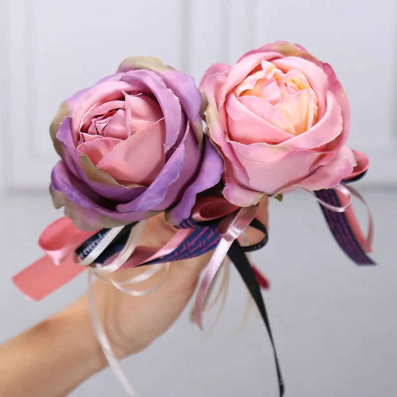 12PCS Korean Version of The New Creative Gift Bow Rose Ballpoint Pen Wedding Signature Pen Stationery