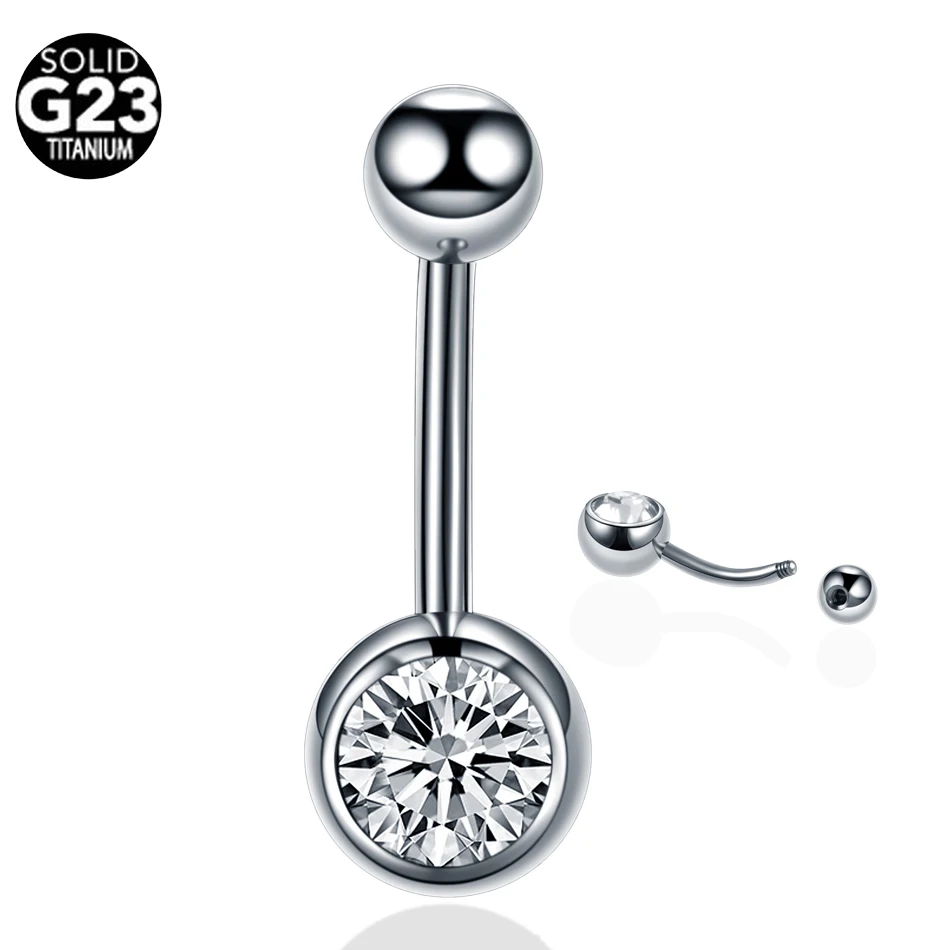 10Pcs/20Pcs/50Pcs G23 Titanium Navel Piercings Ombligo Internal Thread Navel Piercings Belly Button Rings Woman Body Jewelry