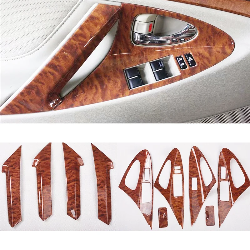 Interior Wooden Color Interior Moulding Trims Panel Frame  For Toyota Camry 2006 2007 2008 2009 2010 2011 Styling Accessory