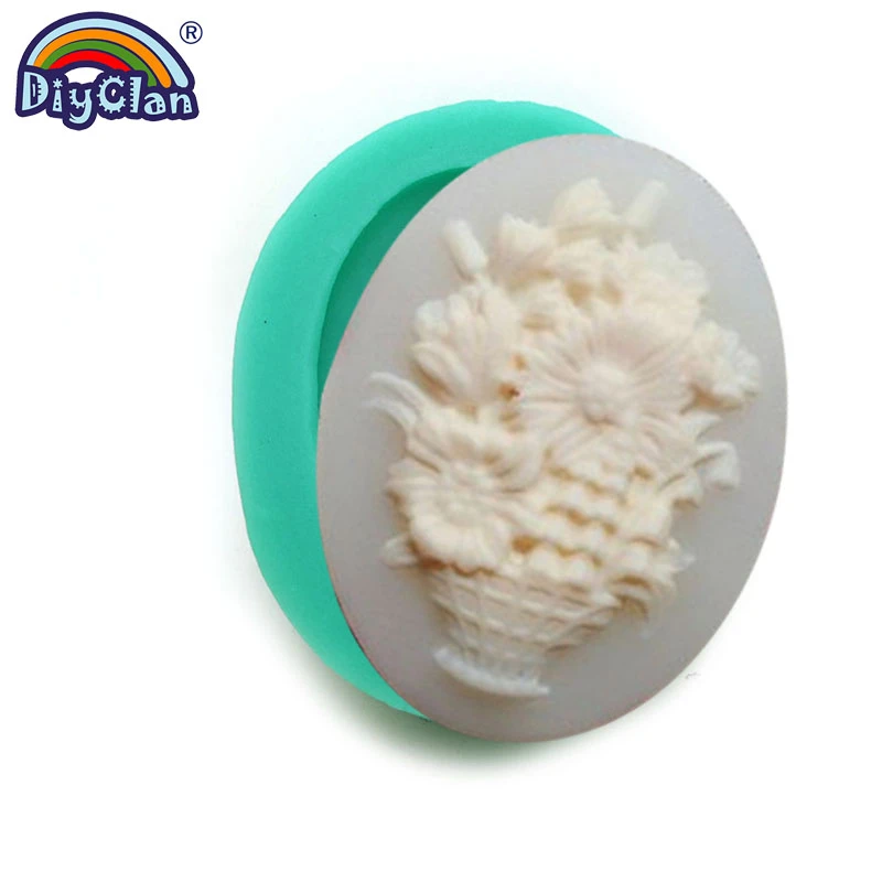 Del fiore Del Fondente Stampi In Silicone Per Tazza di Decorazione di Rosa In Resina Argilla Polimerica Decorazione Forma Gesso Mastice Aroma