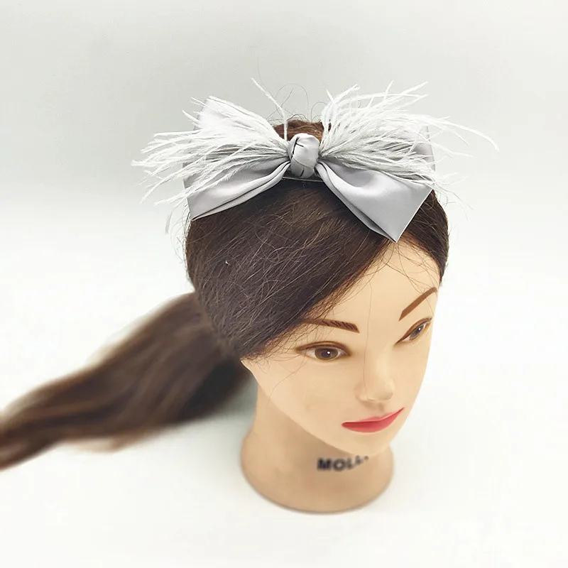new fashion Women Girls  Hair Clip Bow hair clip Claws Solid Color Accessories Hairpin Large image 4