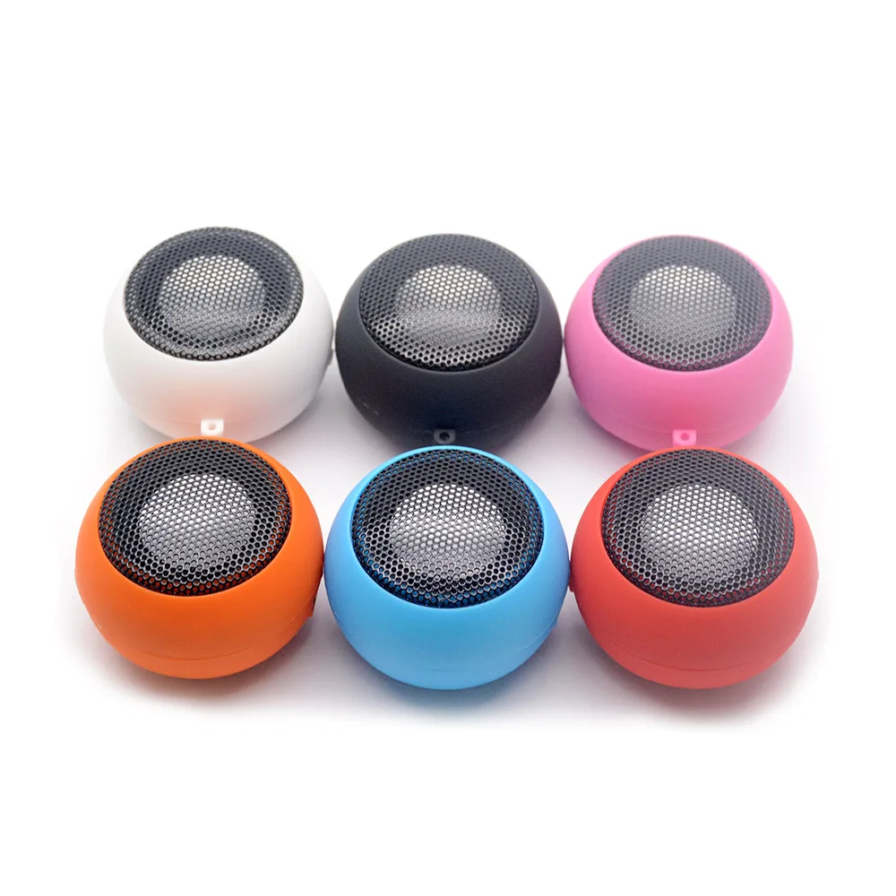 Mini Column Speaker Wired Stereo Sound Box Hamburger Shape Loudspeaker Audio Music Player for Mobile Phones Tablet