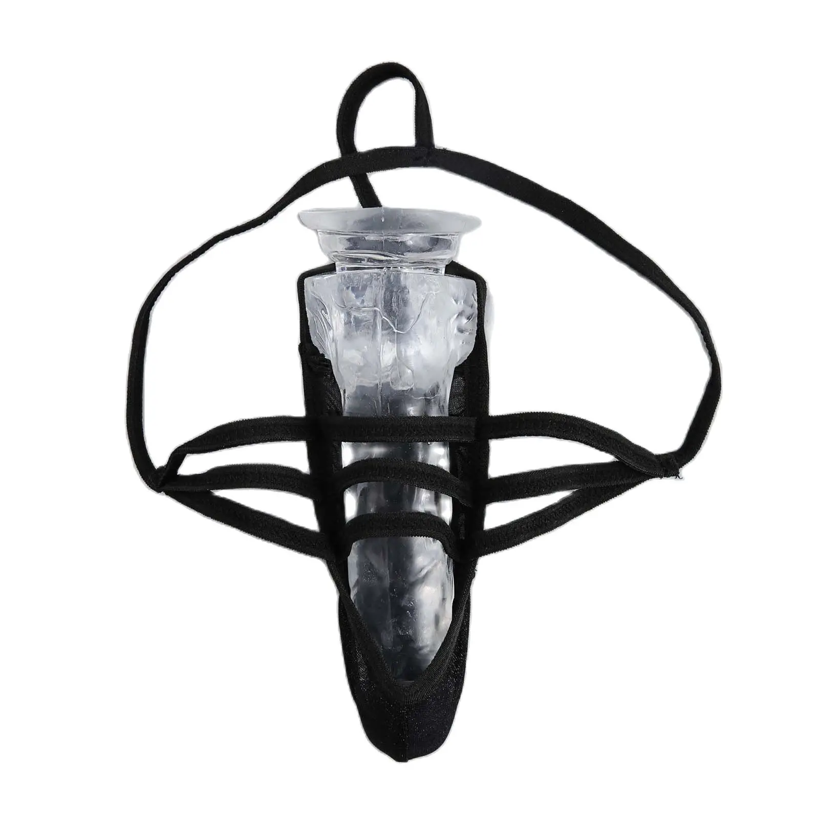 CLEVER-MENMODE Men Sexy Lace Up Penis Pouch G String Underwear Men\'s Thong Open Front Panties Fetish Jockstrap Erotic Lingerie