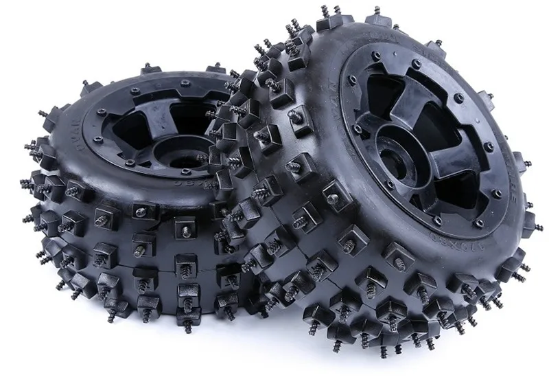 

Super strong wasteland snow nail tire assembly 2pc For 1/5 hpi rovan kingmotor rofun baja 5b ss buggy rc car parts