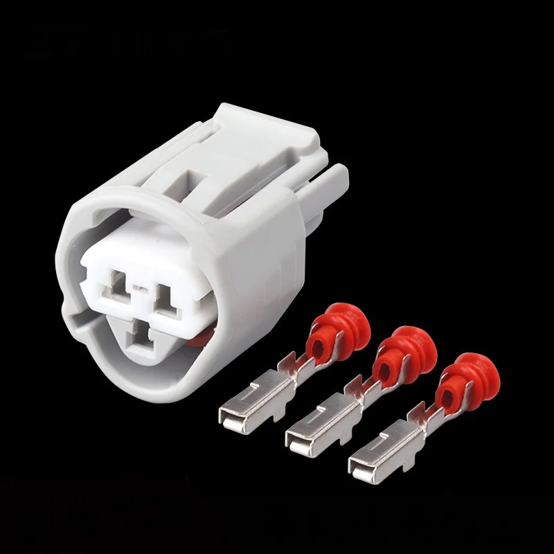 

100 sets 3 Pin way 2.2 mm Waterproof Automobile connector Housing 6189-0486 Female Water Temperature Sensor Plug