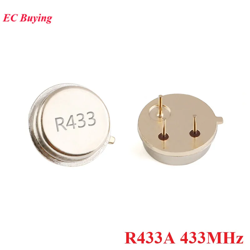 5Pcs/1pc 315 433MHz Resonator Crystal Oscillator R315A R433A Quartz Through Holes Surface Acoustic Wave KIt Round 3 Pins