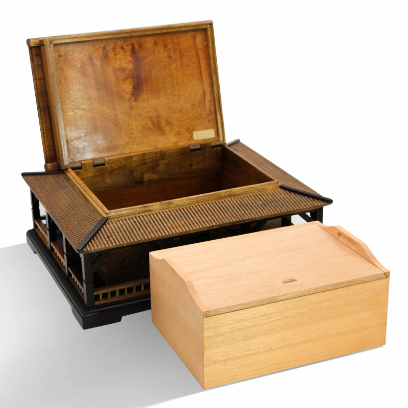 Cigar box  Innovative mortise and tenon structure cedar wood Moisturizing  Red sandalwood with small leaves