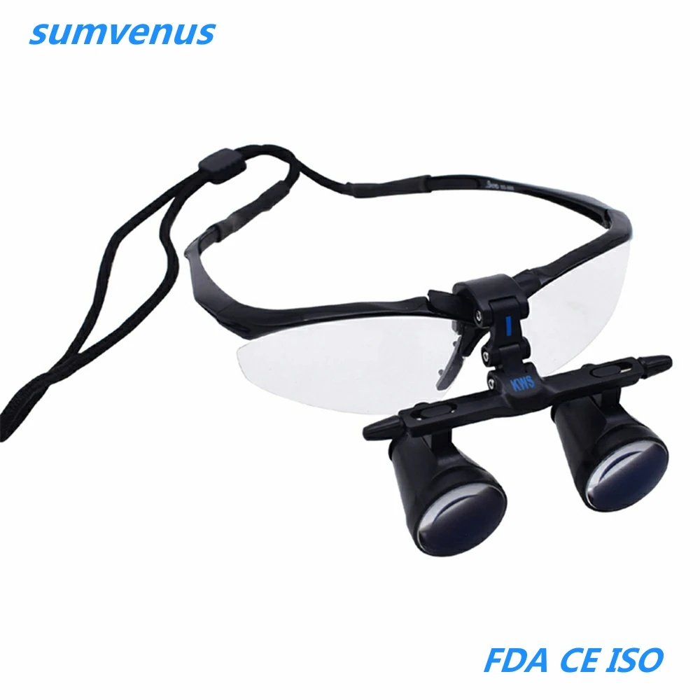 Ultra-Light  Dental Oral Surgical Medical ENT Examination 2.5X 3.5X Binocular magnifier Loupes pupil distance adjustable