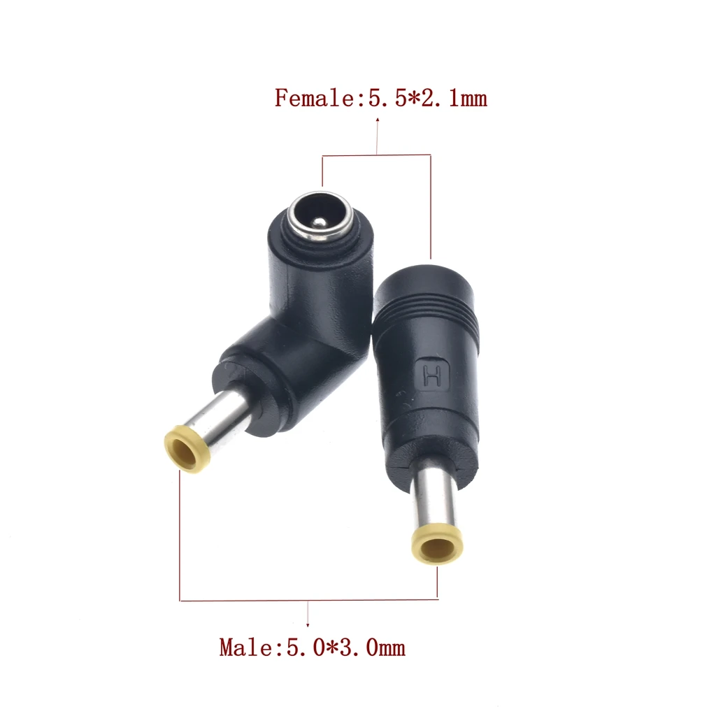 10pcs 5.5*2.1 mm Female Jack To 5.0*3.0 mm Male Plug DC Power Connector Adapter Laptop For Sumsang ECT