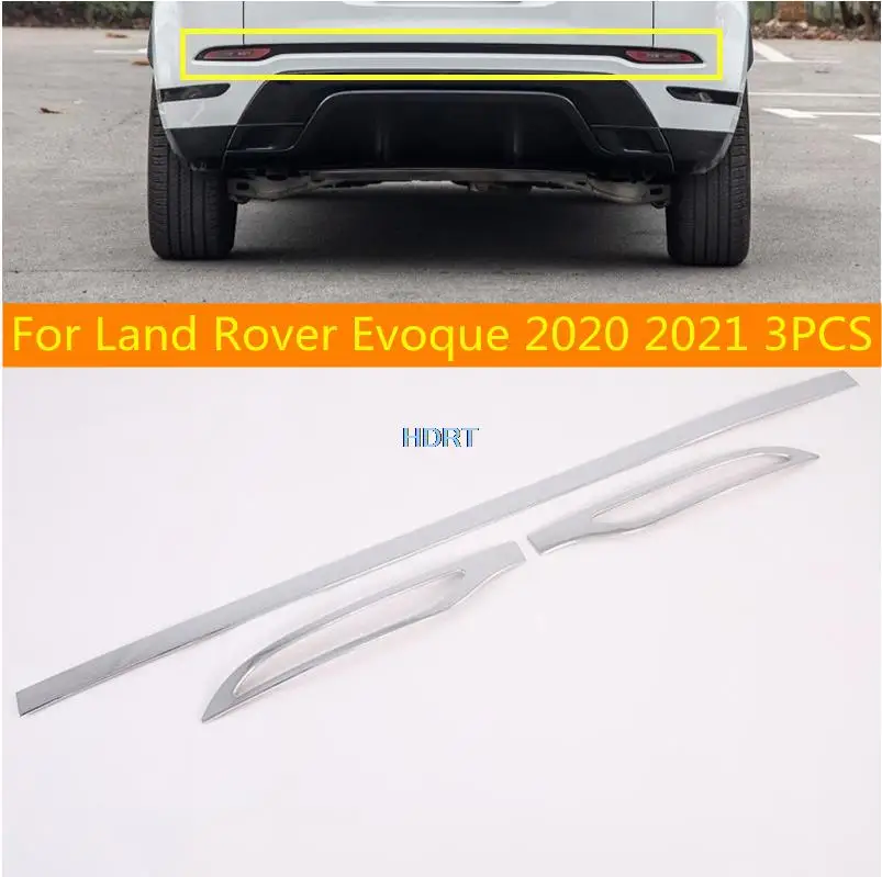 

For Land Rover Evoque 2020 2021 3PCS ABS Chrome Car Rear Fog Lamp Fog Light Taillights Cover Trim Car Styling Accessories