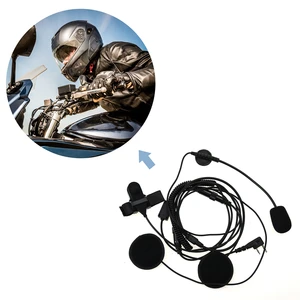 2-контактный Полнолицевой шлем гарнитура для мотоцикла микрофон для Baofeng Kenwood двухсторонняя радиосвязь (рация)