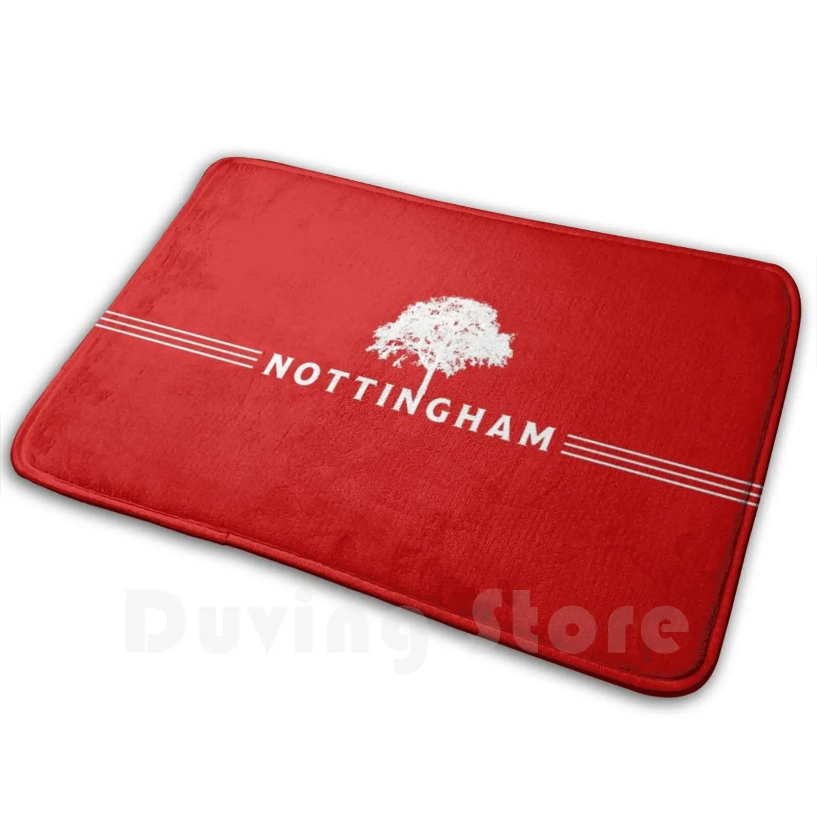 Nottingham tapete almofada macio antiderrapante nottingham retro xerife pequeno john futebol cidade cidade floresta notts