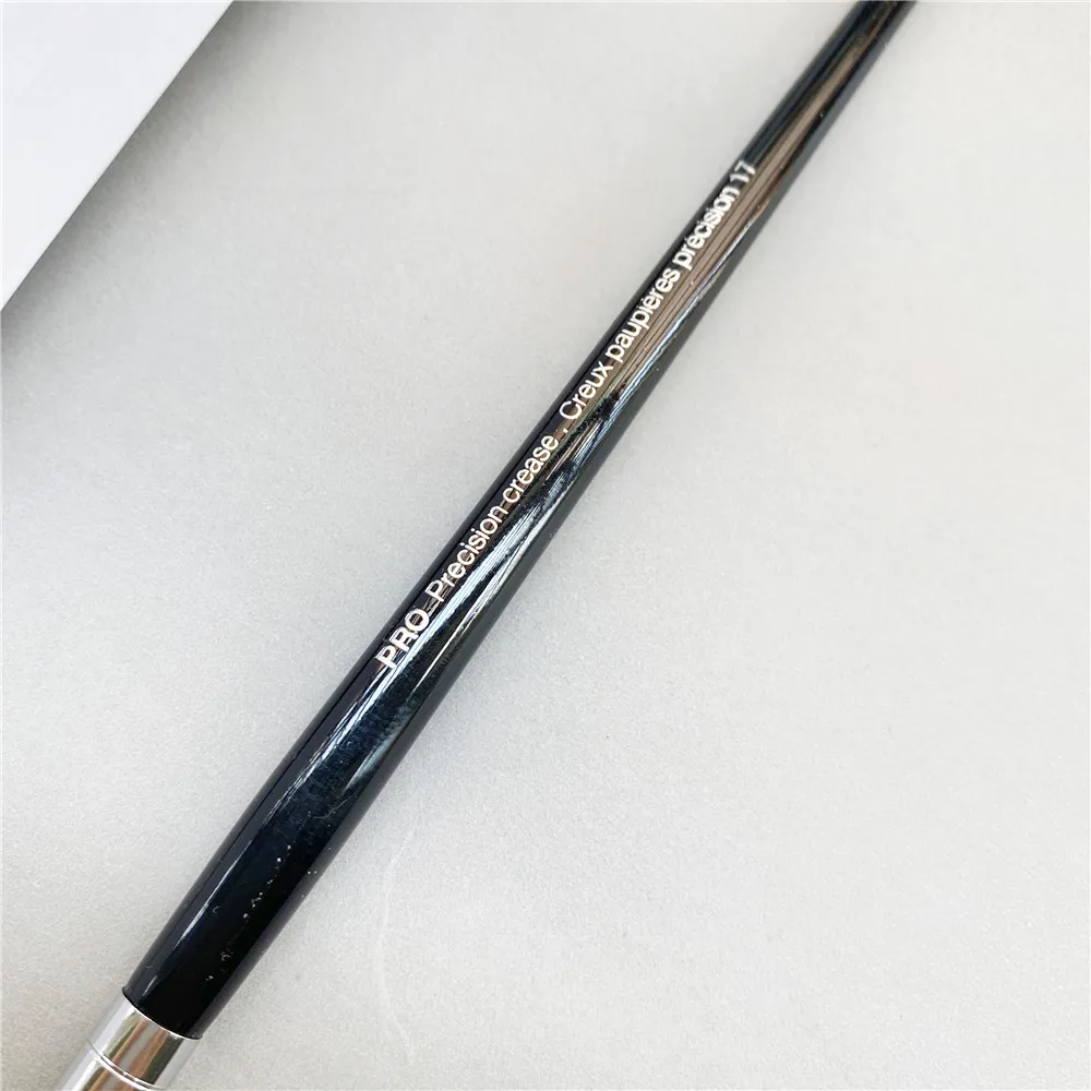 Pro Precision Crease Eye Makeup Brush #17 - with Cap Small Long Hair Eyeshadow Blending Cosmetics Beauty Tools