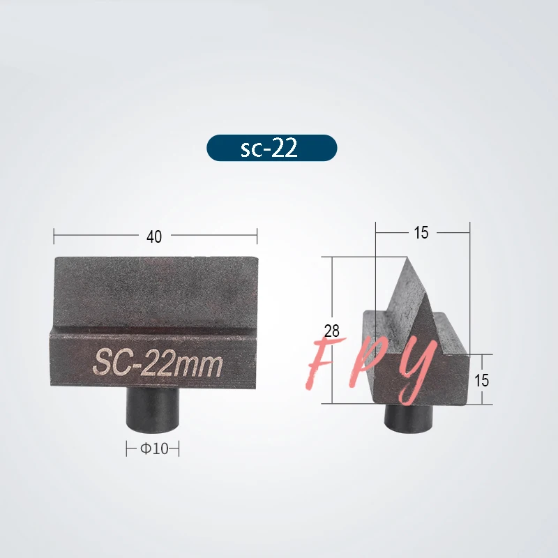 1Pair Hydraulic Rebar Shear Blade for Hydraulic Cutter head  SC-12 SC-16  SC-20 SC-22 SC-25 Hydraulic Steel Shear  Blade