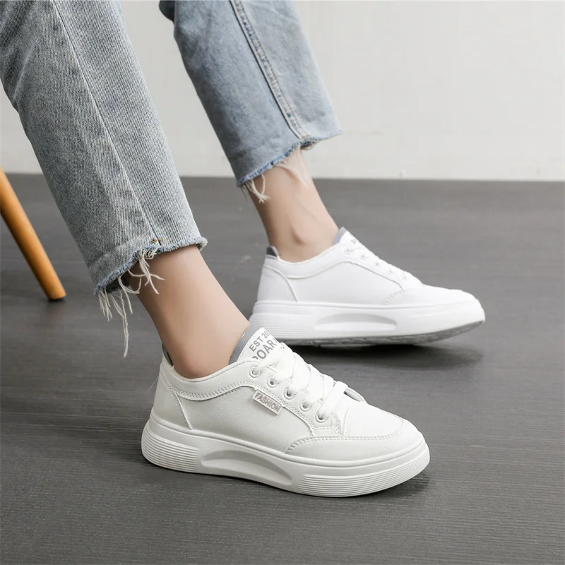 

Tenis Feminino Women Tennis Shoes 2021 Autumn Female Sneakers White Leather Shoes Woman Fitness Gym Trainers Outdoor Walking Gym