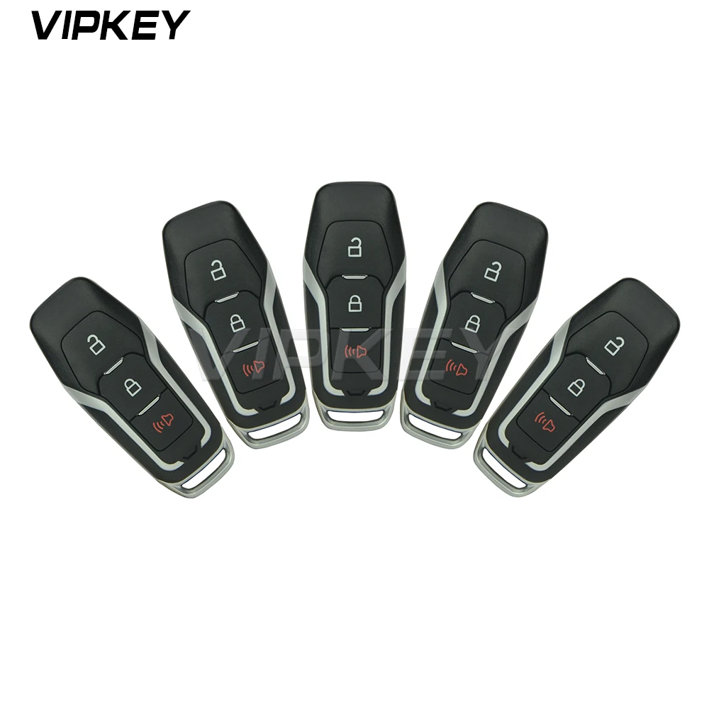 

Remotekey 5pcs Smart Remote Key Case 3 Button M3N-A2C31243300 For Ford Explorer F-150 F-250 164-R8111 2015 2016 2017 Key Shell