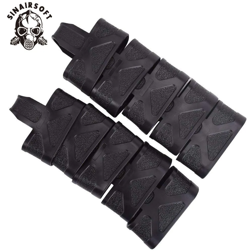 SINAIRSOFT-10pcs/lot NATO 5.56 7.62 Cage Fast Mag Rubber Loops Magazine Holder For Airsoft M4/16 M14 Hunting Accessories Holster