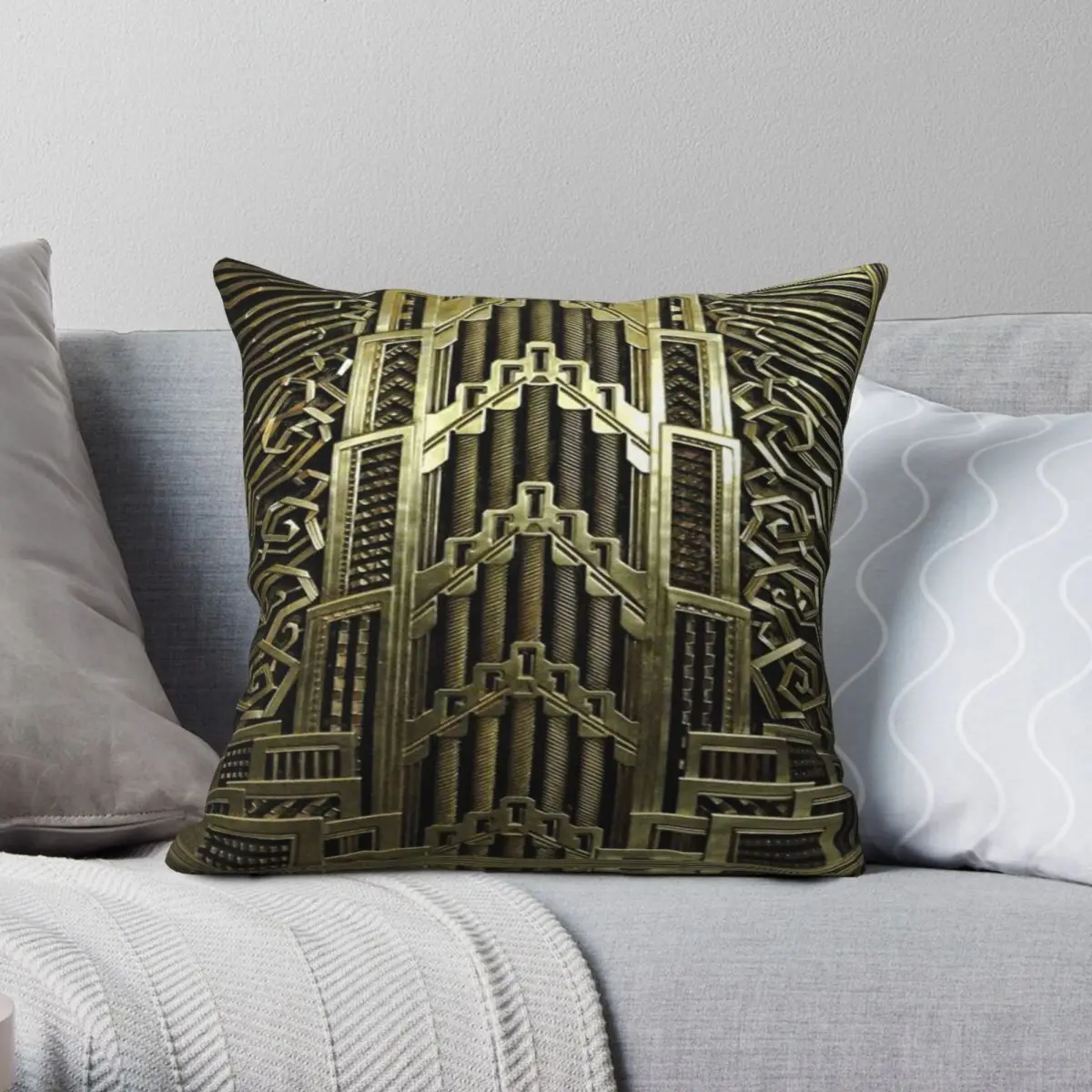 Art Deco 1920 Era The Great Gatsby Pillowcase Polyester Linen Velvet Creative Zip Decor Pillow Case Home Cushion Cover