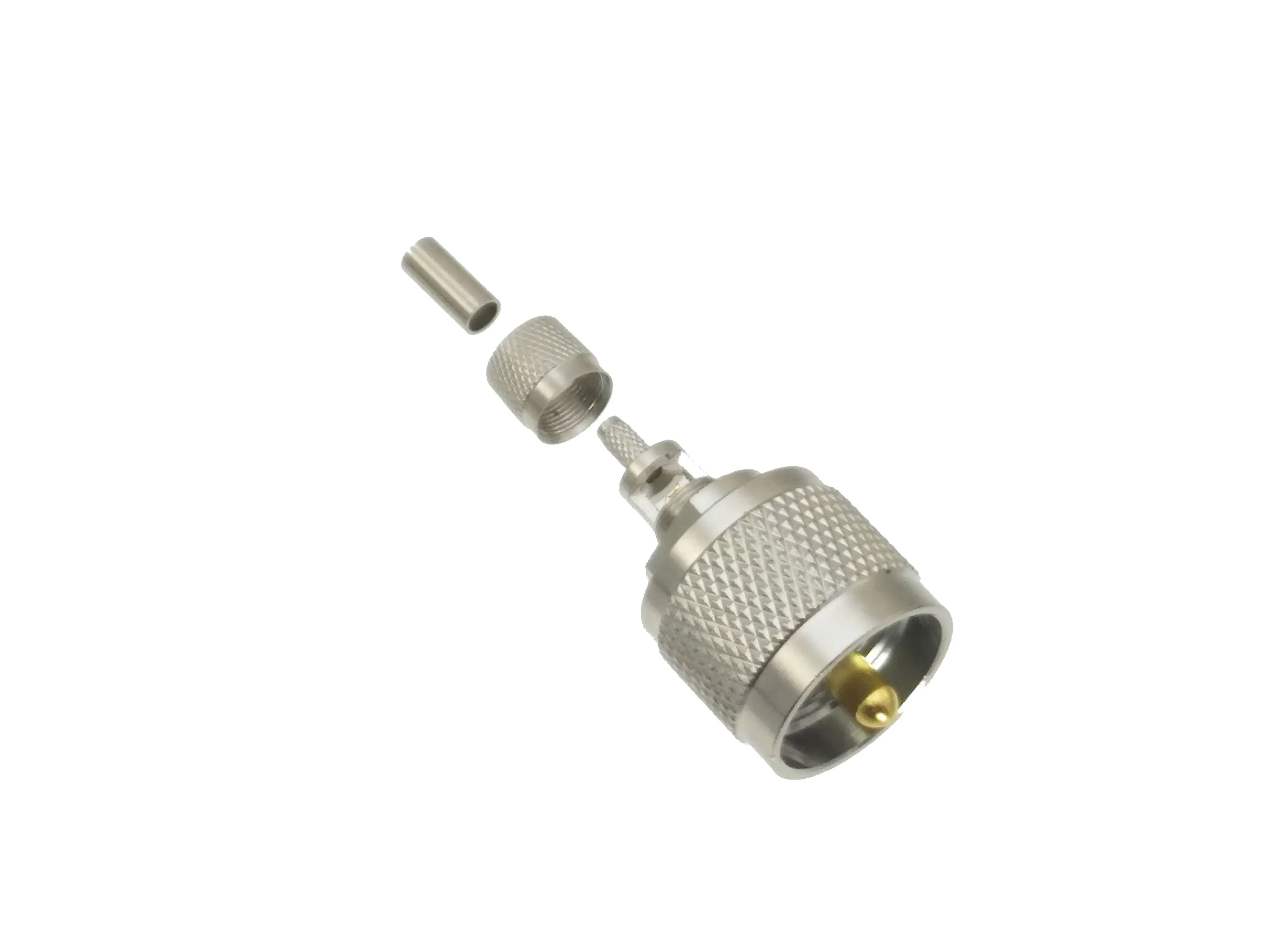 1Pcs Uhf Mannelijke PL259 Plug Straight Crimp RG174 RG316 LMR100 Kabel Rf Coaxiale Connector