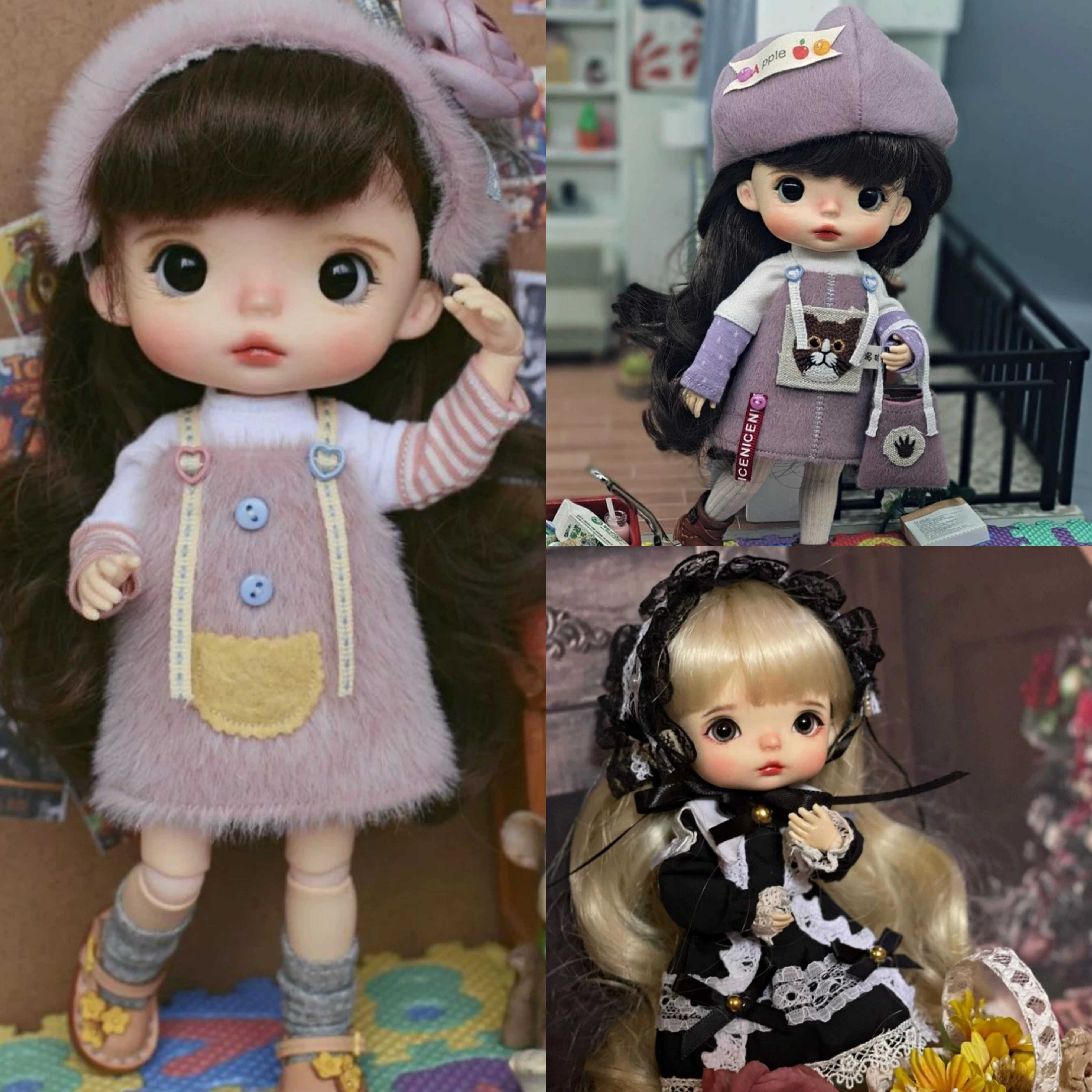 Monst dolls  Handmade Doll  selling doll with clothes ,Hair and eye are random (No shoes)