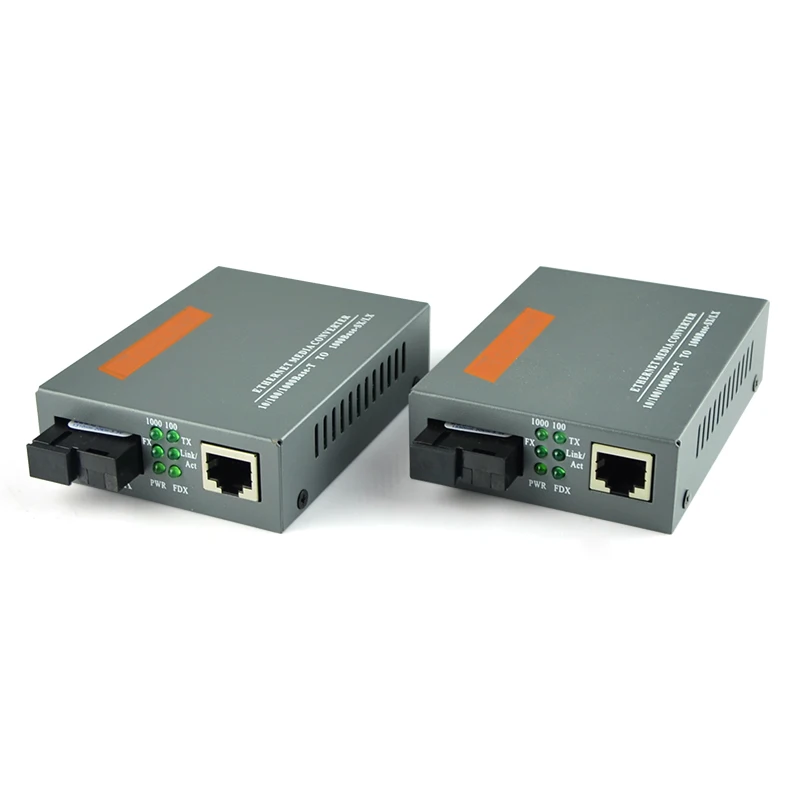 

1 Pair 10/1001000Base Netlink HTB-GS-03-AB Single mode simplex Fiber Optic RJ45 Enternet Media Converter 20KM Fiber TTransceiver