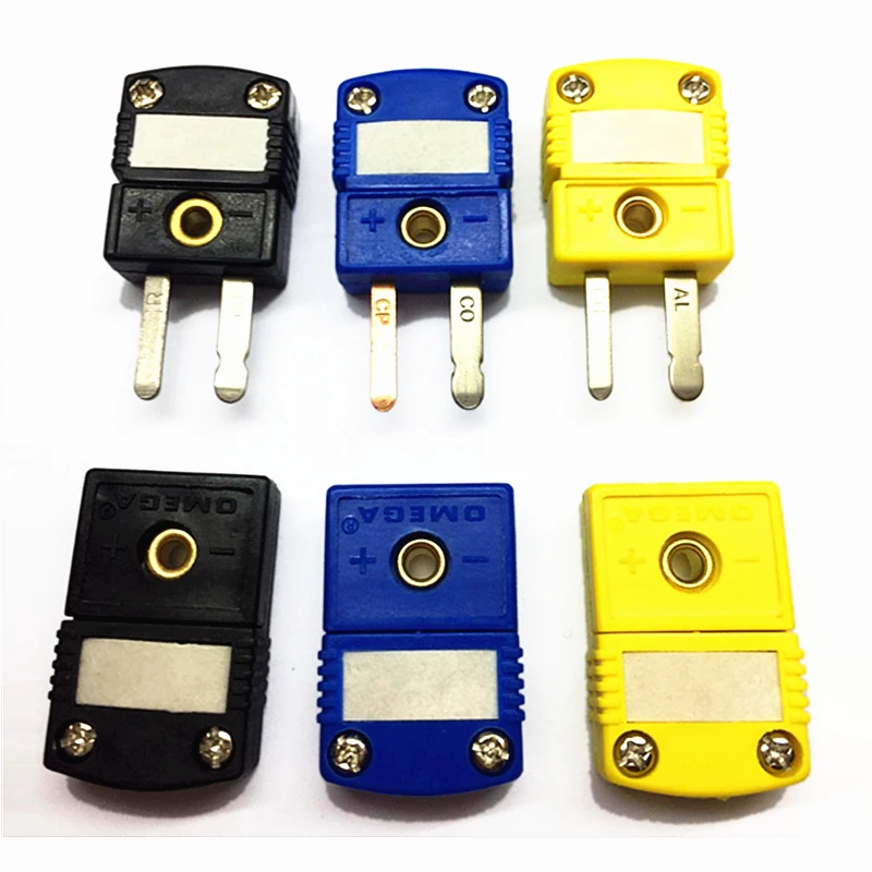 mini Connectors plug Thermocouple Temperature Male K Type Sensors K T J Type